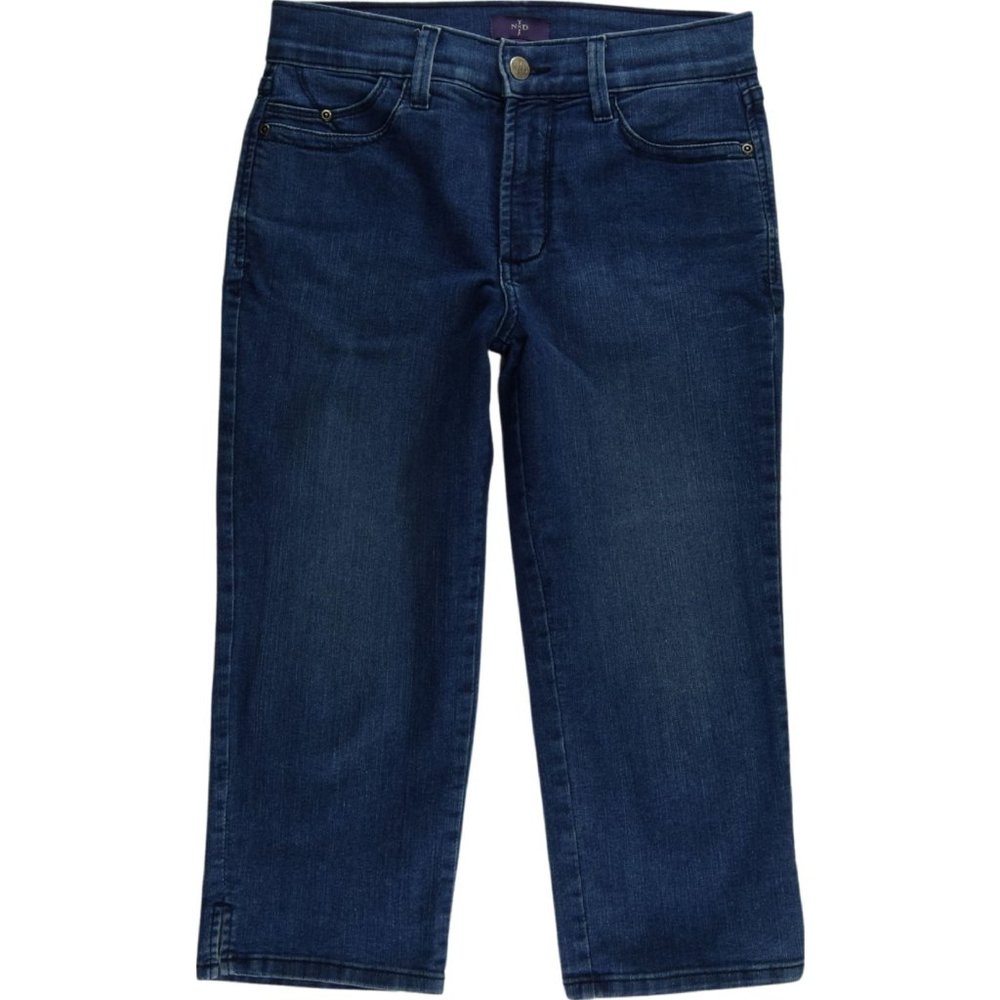 NYDJ Not Your Daughters Crop Capri Jeans Petites 2P Stretch Mid Rise B790